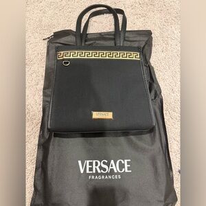 Versace Fragrance Canvas Tote Bag NWT